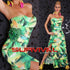 Strapless Floral Maxi Dress